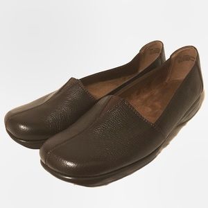 AEROSOLES Women's Loafers Leather Brown Casual